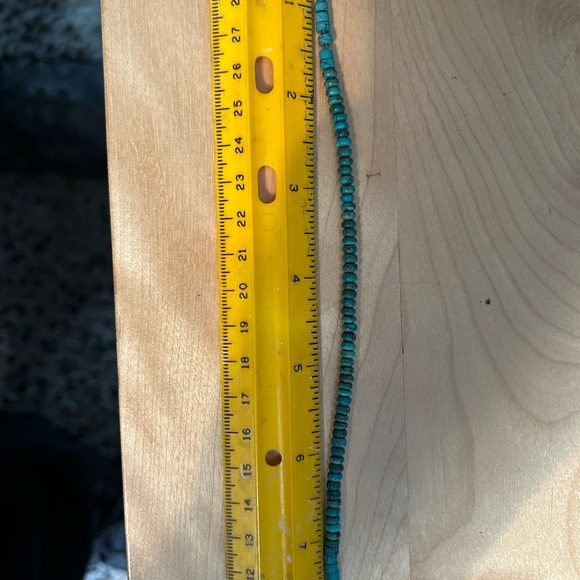 Beaded turquoise bracelet with silver clasp. 8 in long. Verified by jeweler. - Picture 4 of 4